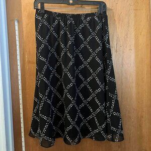 🐻Size 6P - Charter Club - Black Flowy Skirt